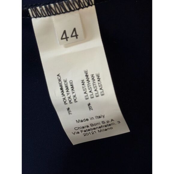 Chiara Boni La Petite Robe Womens Parvati Off-The-Shoulder Gown Blue Notte 8 - Picture 12 of 14